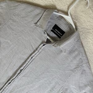 Bespoken Shirt Mens Large Gray Short Sleeve Portugal Made Terry Cotton